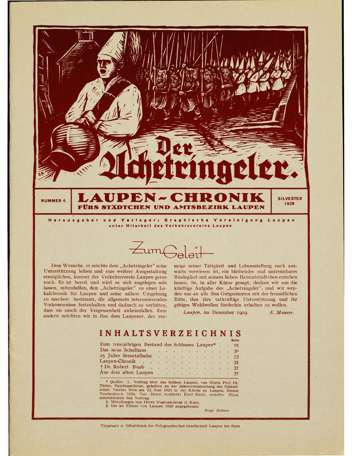 Der Achetringeler 1929