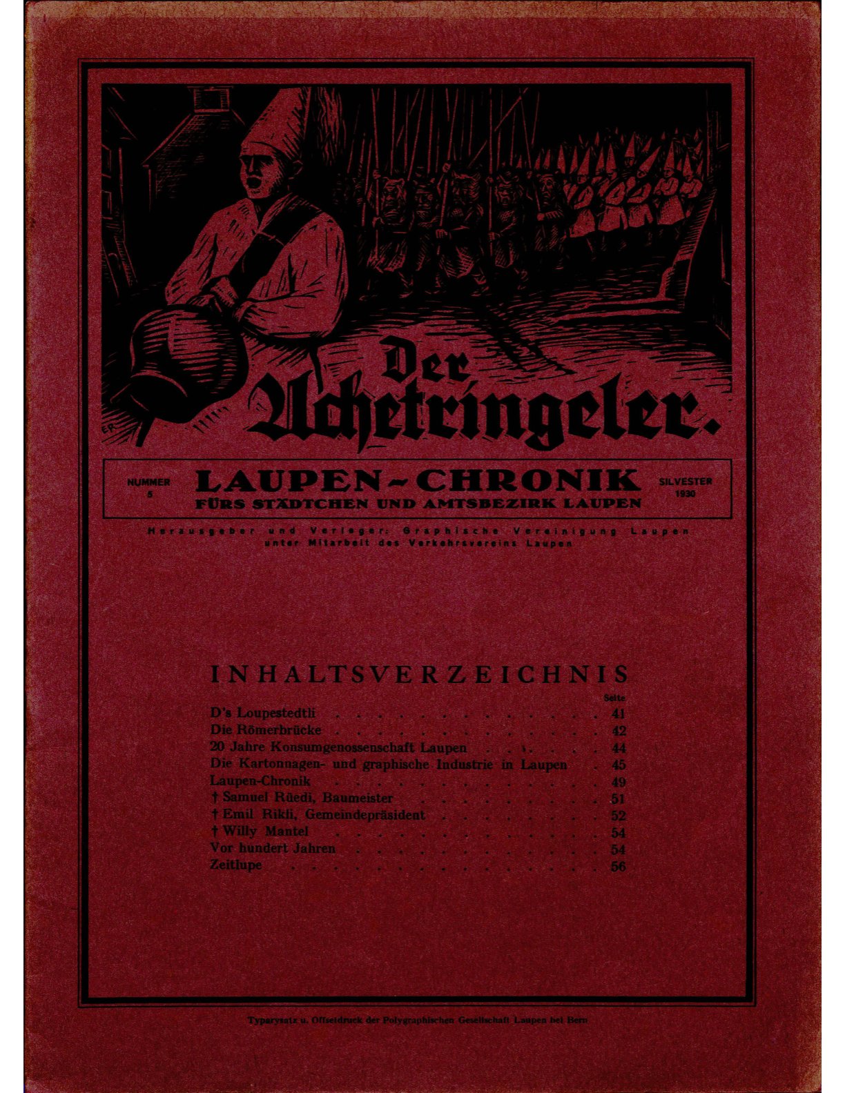 Der Achetringeler 1930