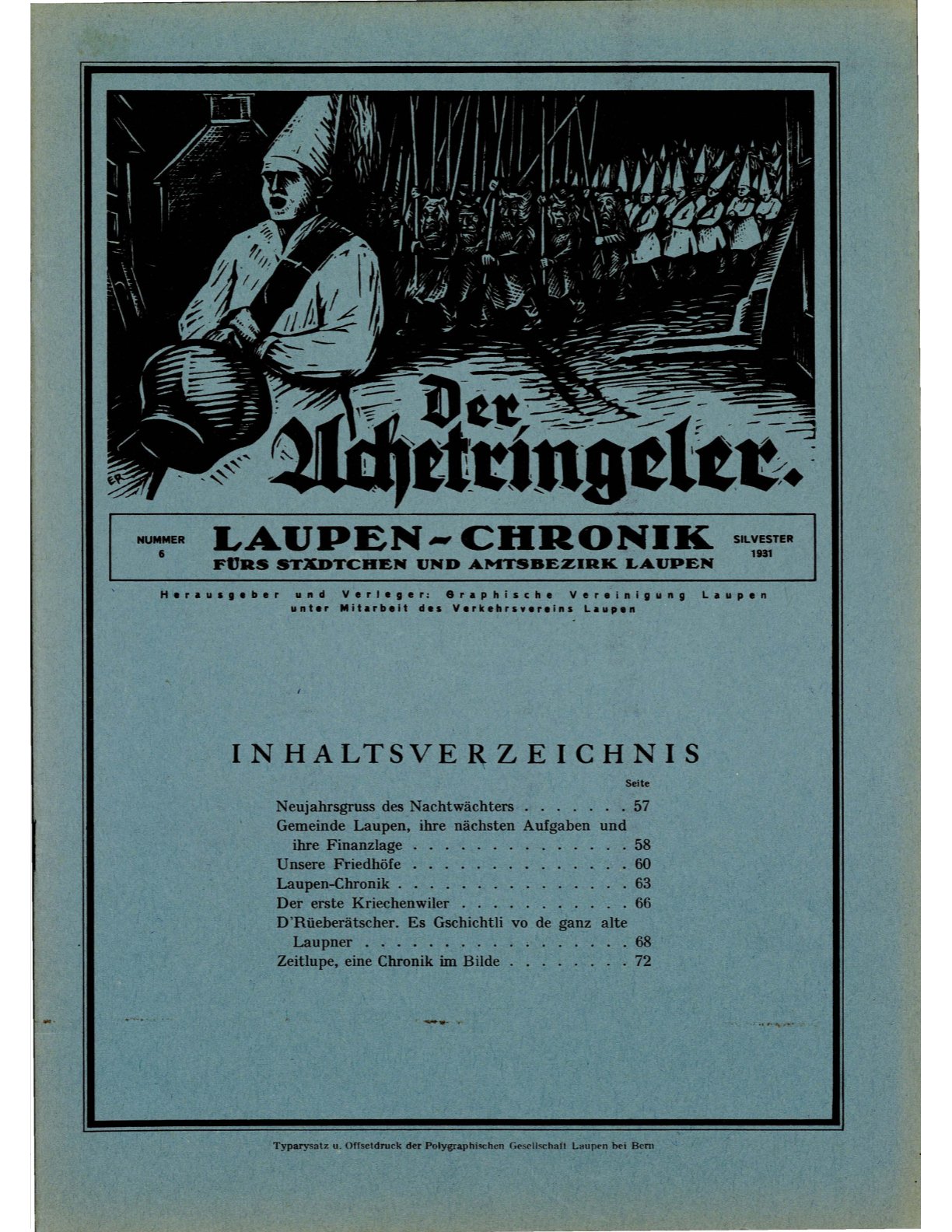 Der Achetringeler 1931