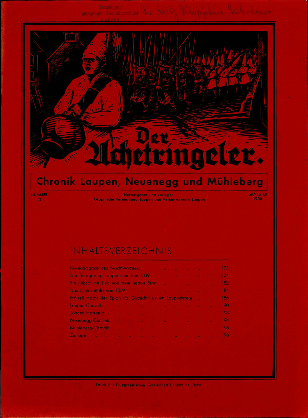 Der Achetringeler 1938