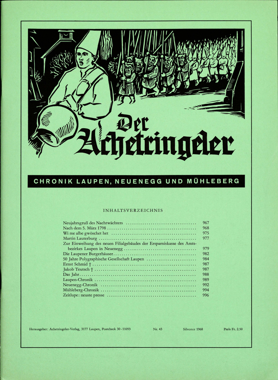 Der Achetringeler 1968